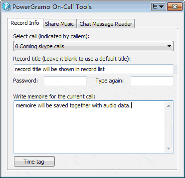 Skype Call Record Information